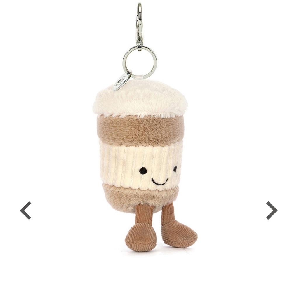 Jellycat Amuseables Coffee-to-go Bag Charm Keychain